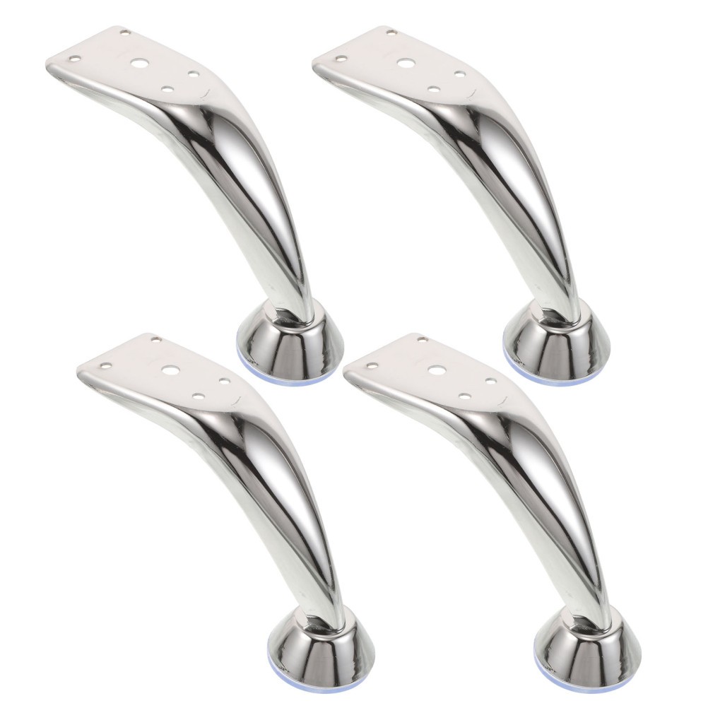4pcs Nail Hand Rest Stand Legs, Iron Curved Mounting Brackets for Manicure Arm