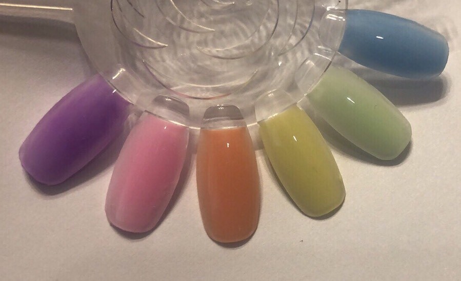 coleccion pastel de polvos acrilicos para uñas