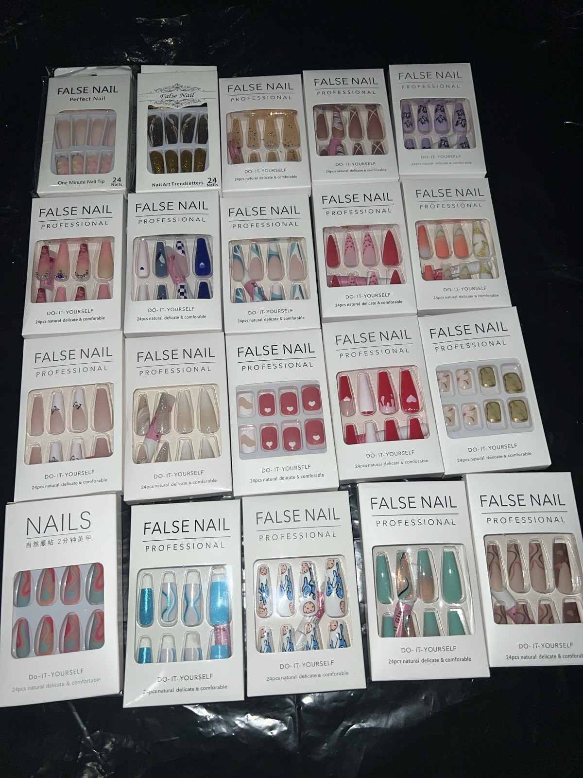 500 PCS Press On Nails Wholesale Bulk Lot Reseller Inventory New