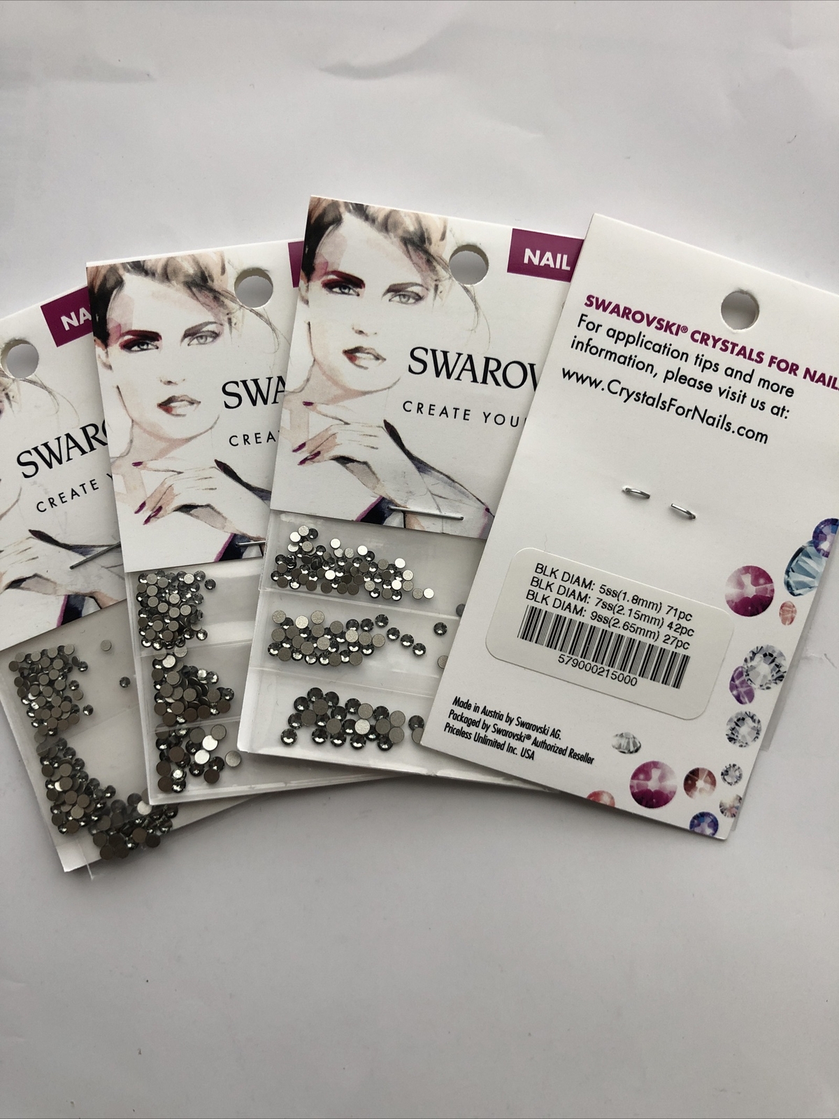 Swarovski crystals for nails Black Diamond.