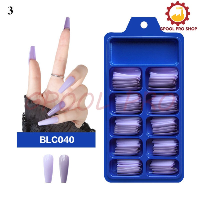 240/100PCS Full Cover Long Coffin Fake Nails Art Manicure False Nail Tips Matte