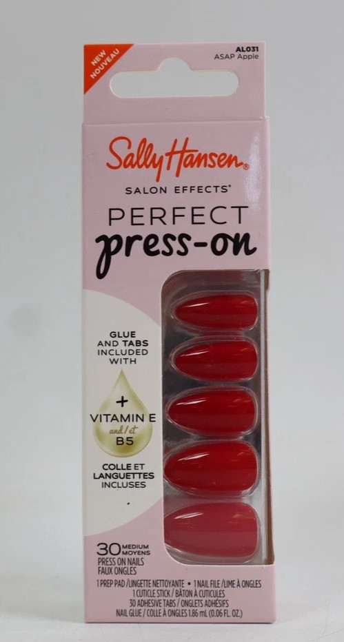 Sally Hansen Salon Effects Perfect Press-On Nails, ASAP Apple AL031-Free Ship