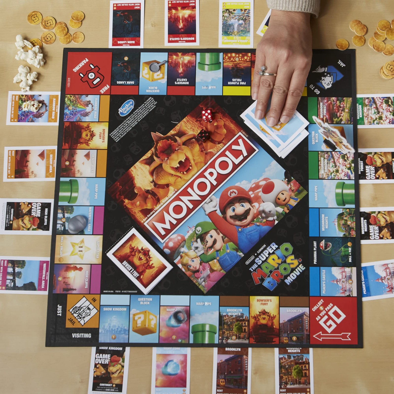 Monopoly The Super Mario Bros. Movie 10.51 x 15.75 x 0.1 inches, Multi-color