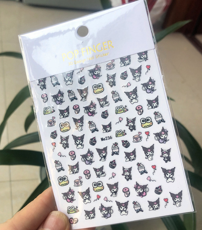 Sanrio Melody Adhesive Stickers Nail Art Supply Cinnamoroll Pochacco Anime NS50