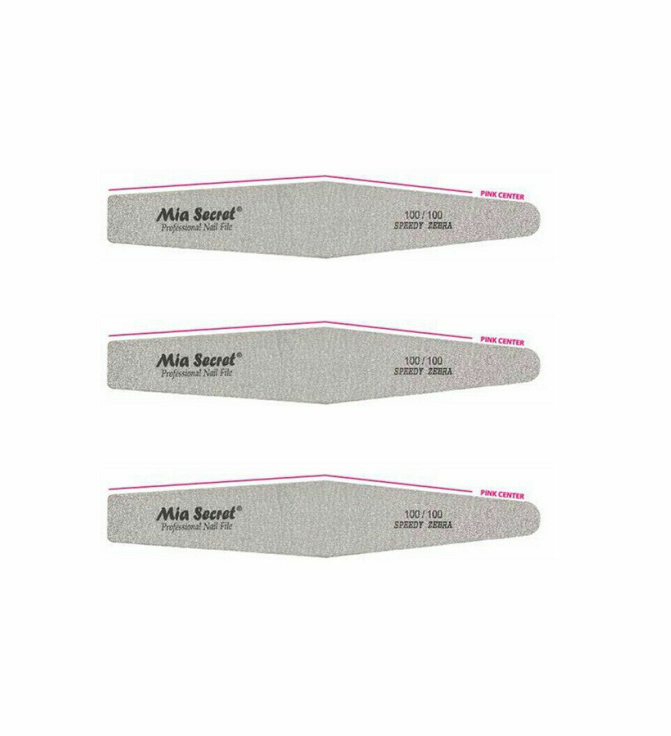 Mia Secret – NAIL FILE – SPEEDY ZEBRA DIAMOND #100 (Z03-D 100/100)-PICK QUANTITY