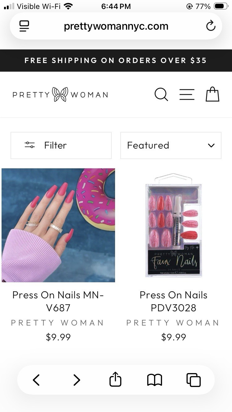 Dashing Diva Glaze Press-On Nails Gray Glossy Full Cover Set for Finger and more