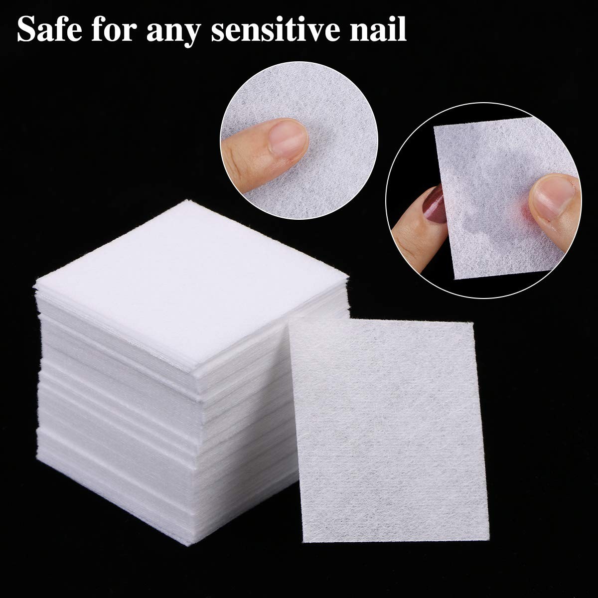 650 Pieces Nail Wipes for Gel Nails Lint Free, Cotton Pad Nail Wipe
