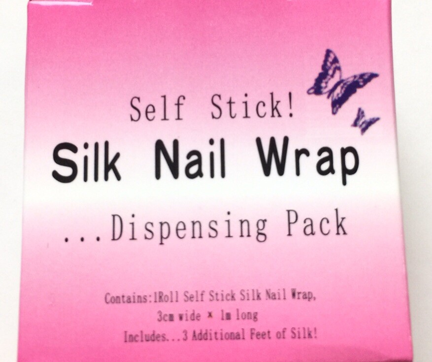 Silk Nail Wrap Dispensing Pack Self Stick Nail Repair Nail Extension In Box New