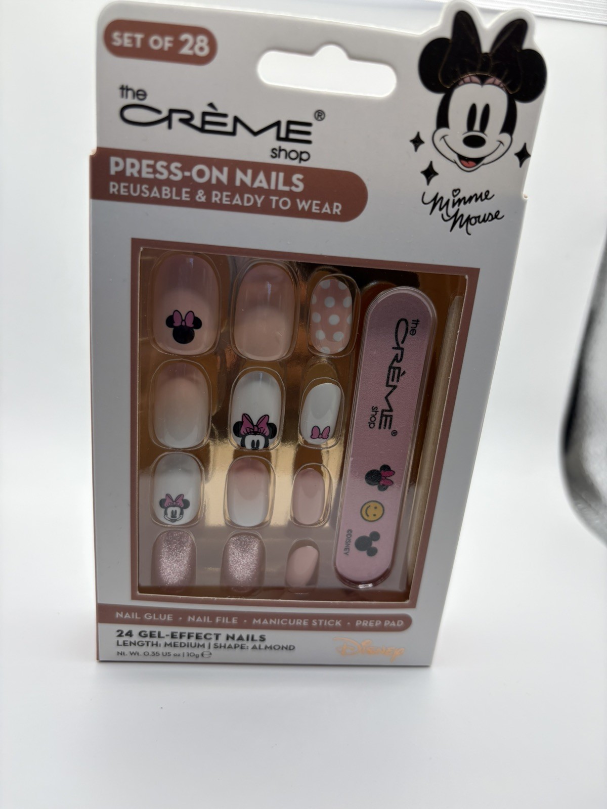 Creme Shop MINNIE MOUSE Set Of 28 Press On Nails Brand New in Box!!