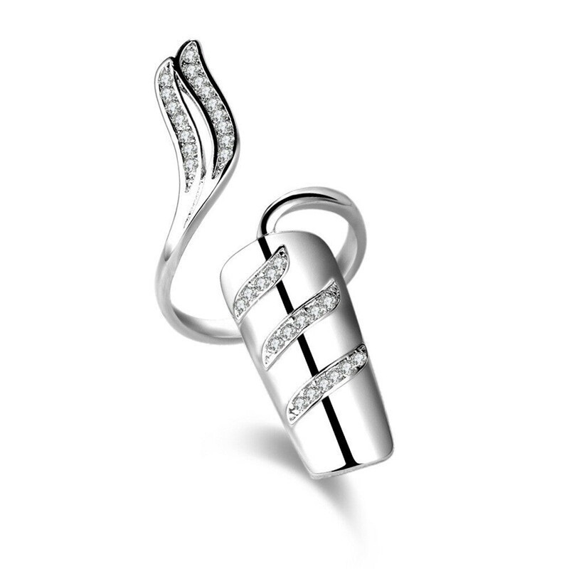 Fingernail Ornament Unique Creative 2pcs Korean-Style Temperament Nail Ring