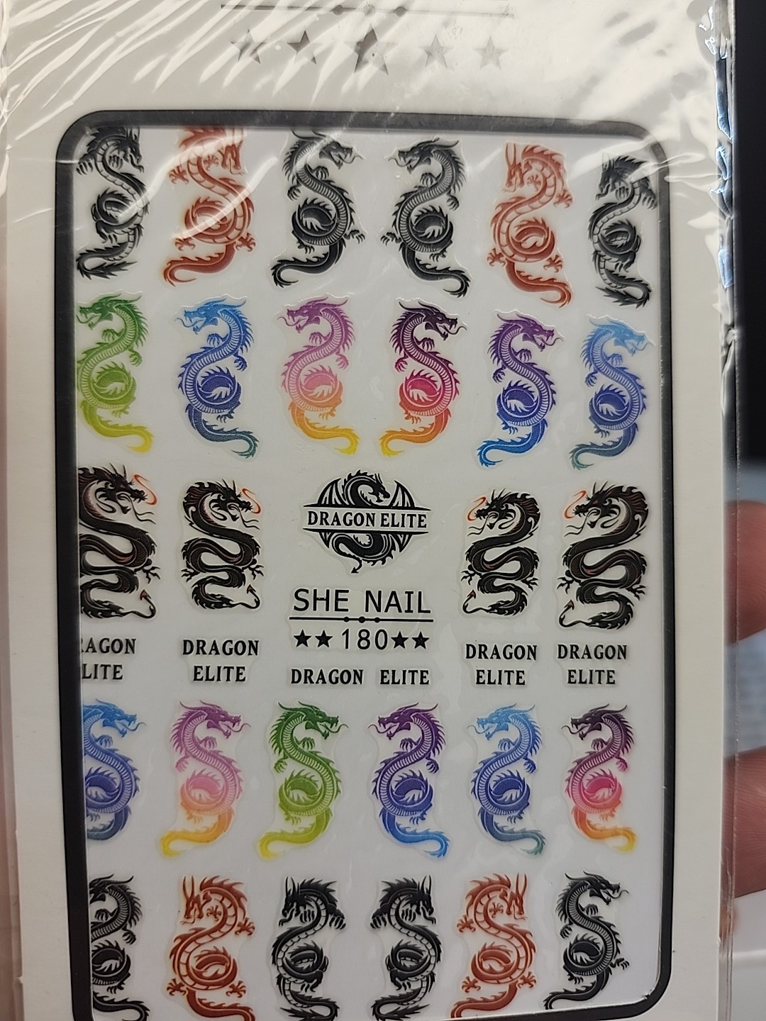 Snakes Nail Stickers 1pc Sheet