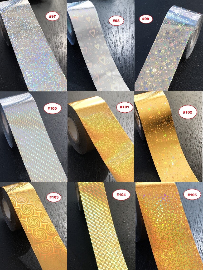 10-115 pcs DIY Transfer Paper Foil Nail Art Sticker Decal Decoration, Nail Art