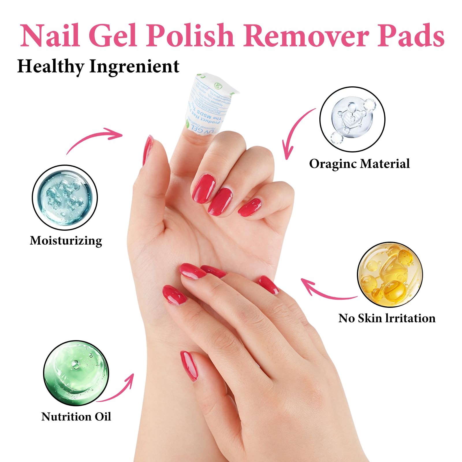 EODCI Nail Polish Remover Pads – 200PCS Fast Remove Remover…