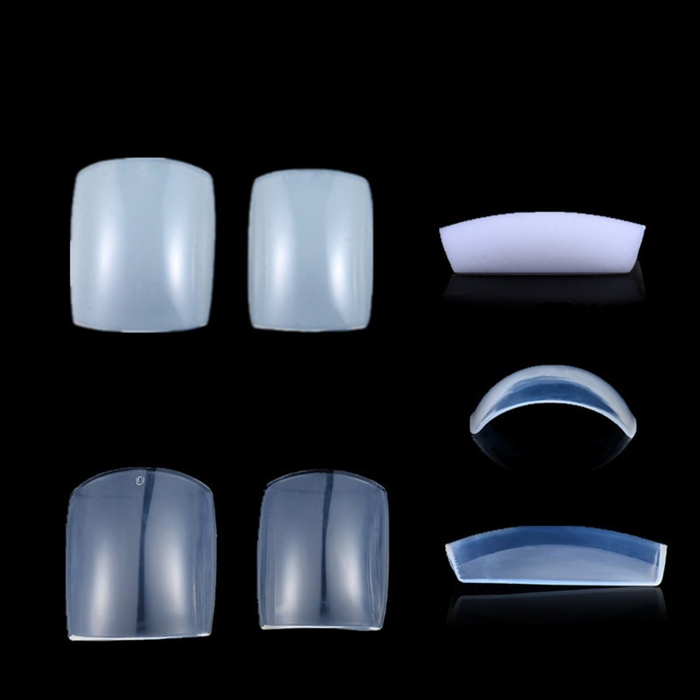 100Pcs Reusable Transparent Toenail Stickers for DIY Nail Art