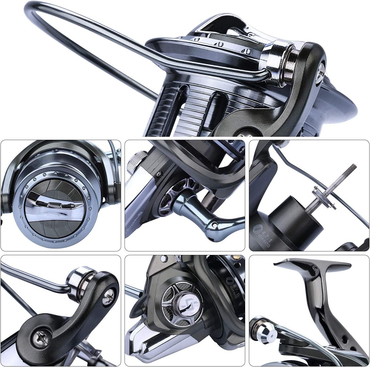10000 Series Spinning Reels – Ultra Smooth 10+1 BB for Saltwater & Freshwater