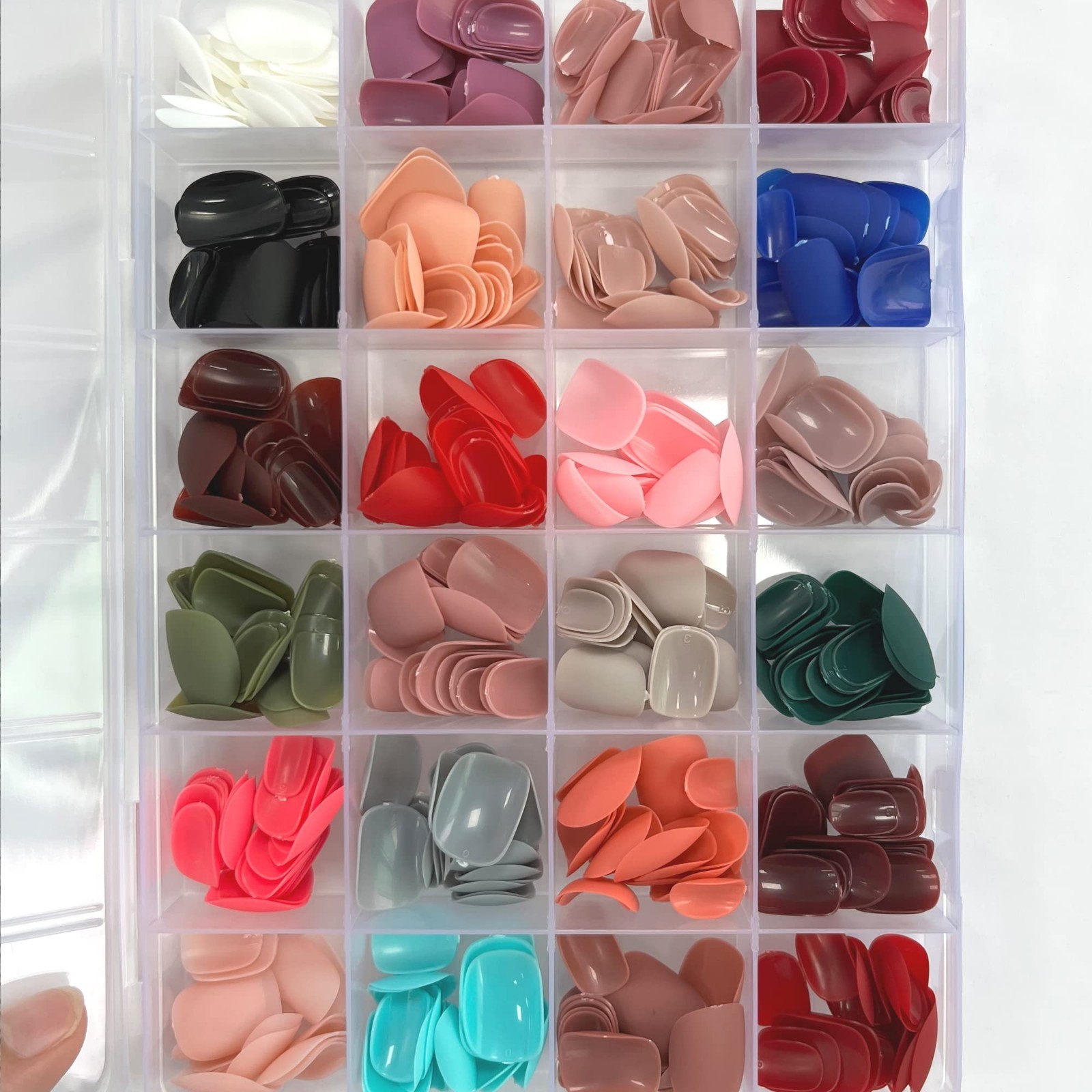 576pcs Matte Press-On Nails – Full Cover Acrylic False Nail Tips for Women & Gir