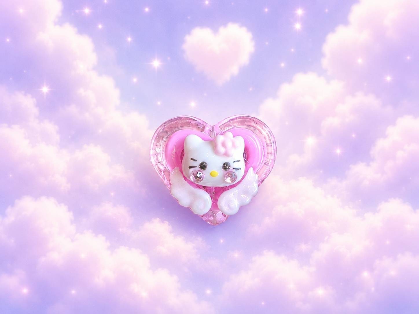 Japanese Handmade Kawaii Heart 3D Resin Nail Charms for Nail Art