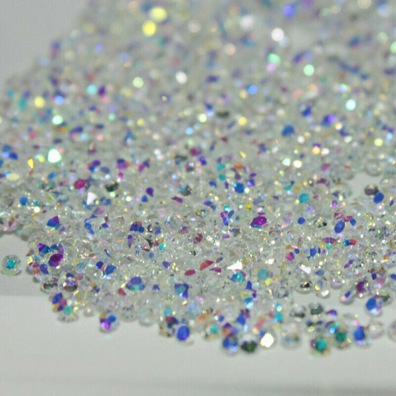 3000 – 9000Pcs Crystal Pixie 3D Nail art Micro Zircon 1.1mm Mini Rhinestones DIY