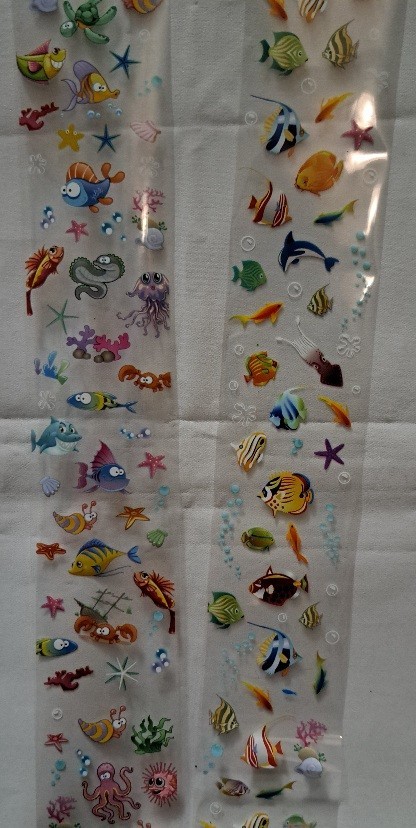 Foil Nail Art Decorations Transfer Sticker Sea Shark Turtle Designs Box Fish
