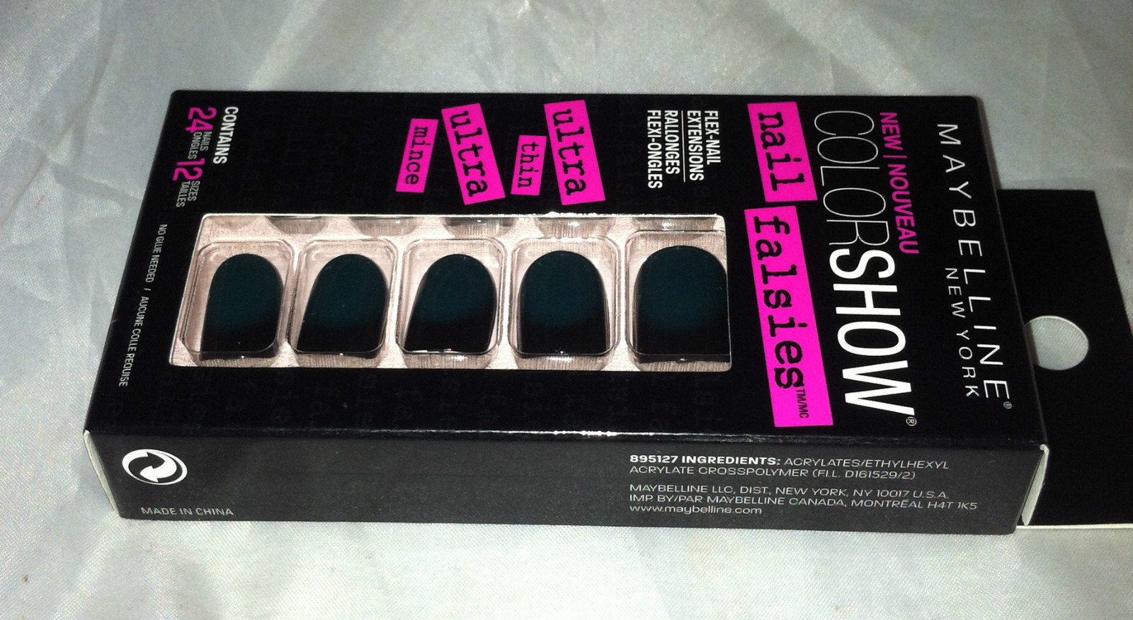 Maybelline Color Show Nail Falsies Flex-Nail Extensions * 20 EMERALD OMBRE * New