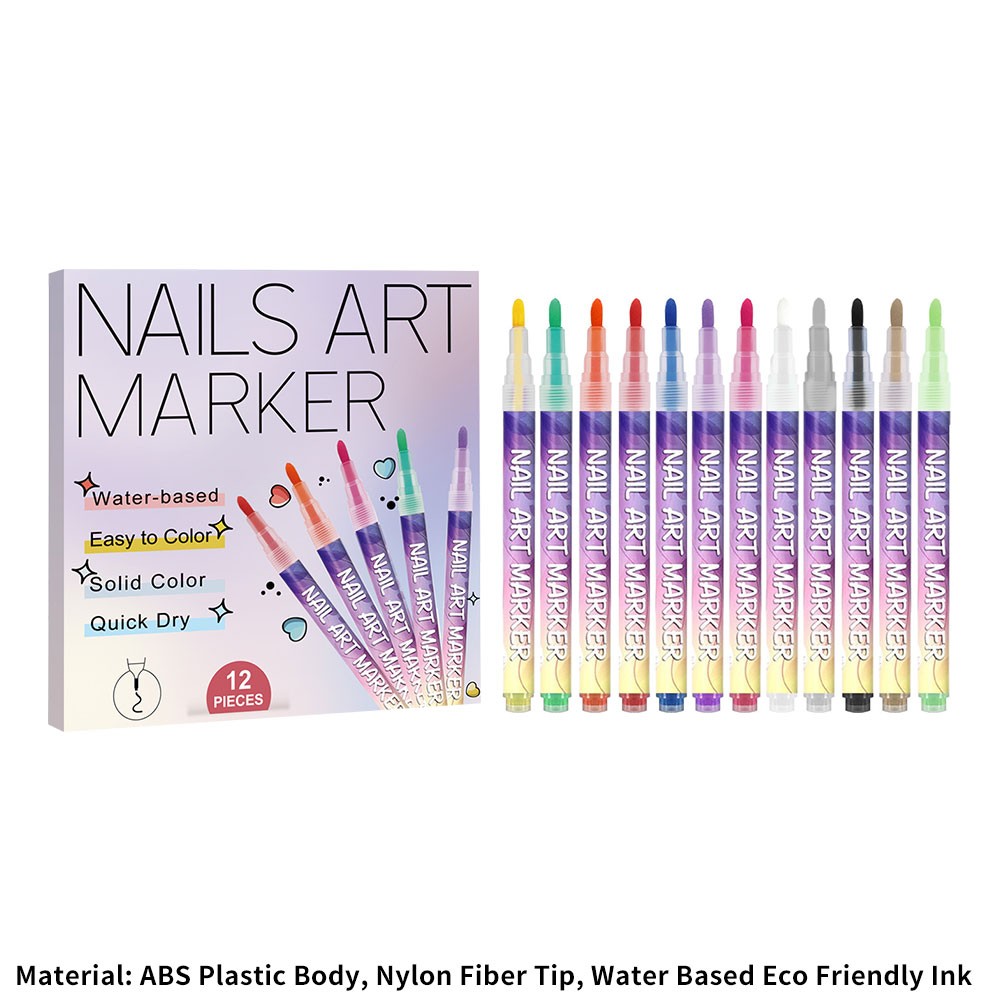 Nail Graffiti Pen for 3D Nail Art DIY Painting Nail Polish Pen Drawing Line ToJQ