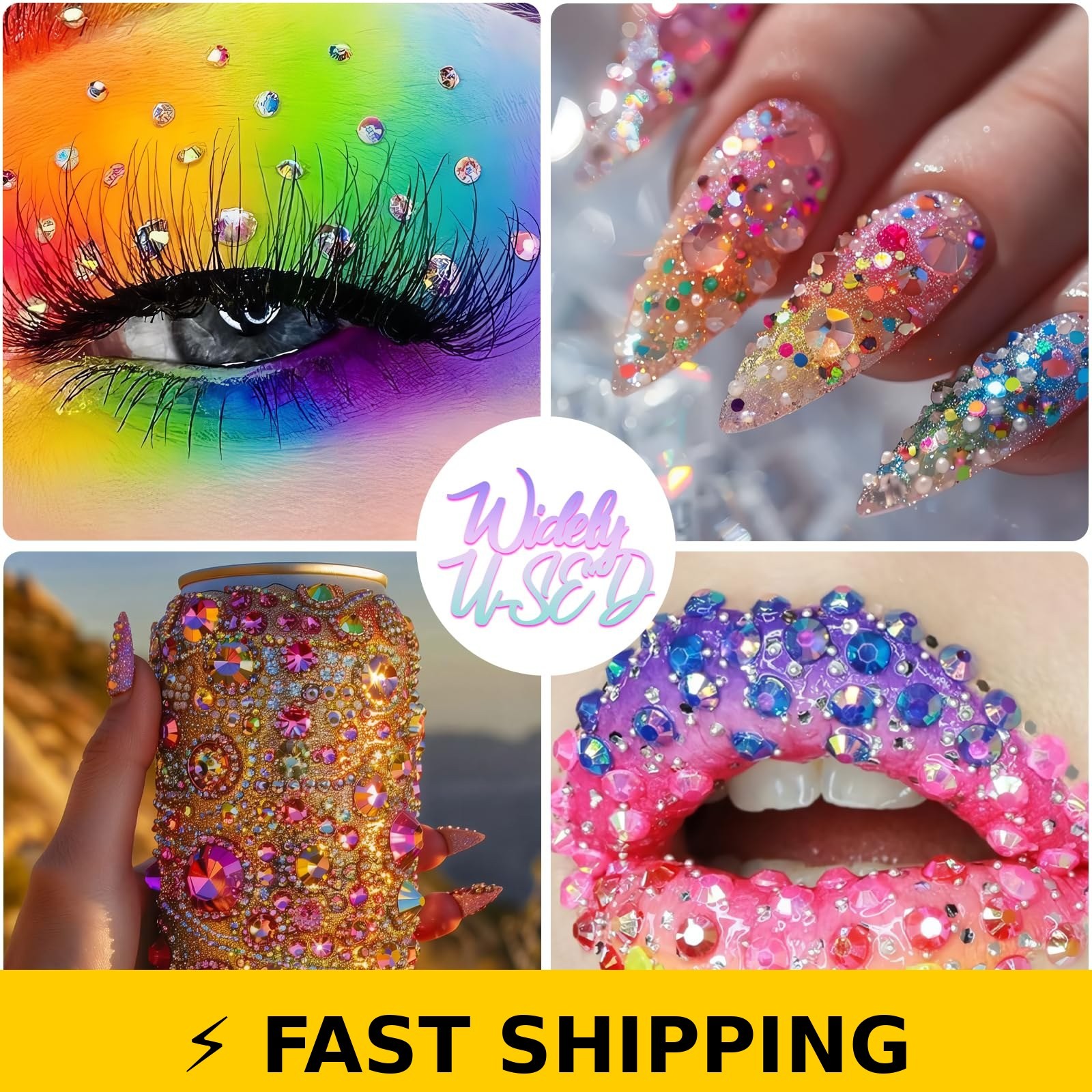 DEWJDFSC 50000+ Pcs Rhinestones Bedazzle Kit with B7000 Glue