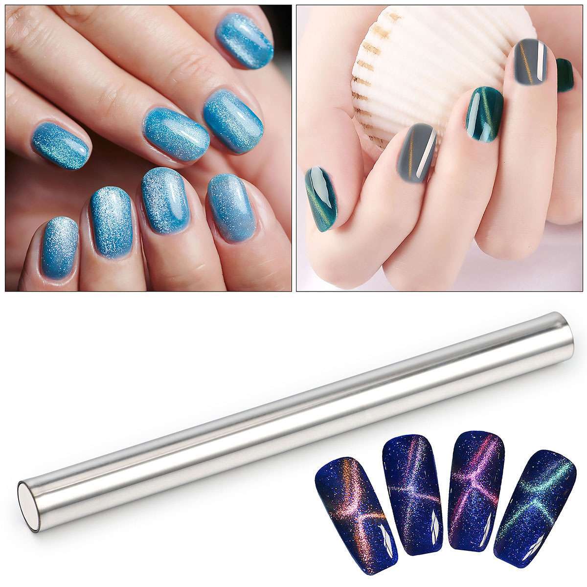 Extra Magnetic Strong Dual-Ended Cat Eye Nail Gel Polish Magnet Nail Art Tool