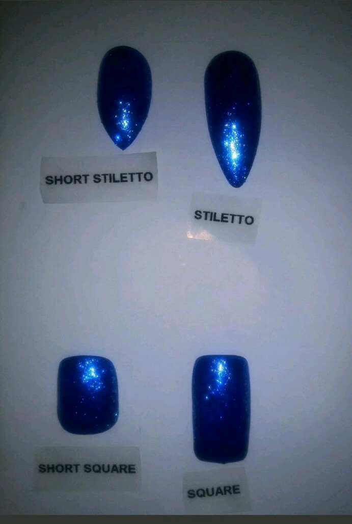 Neon Rainbow ombre bling w/crystals Gel Press On nails square orange yellow