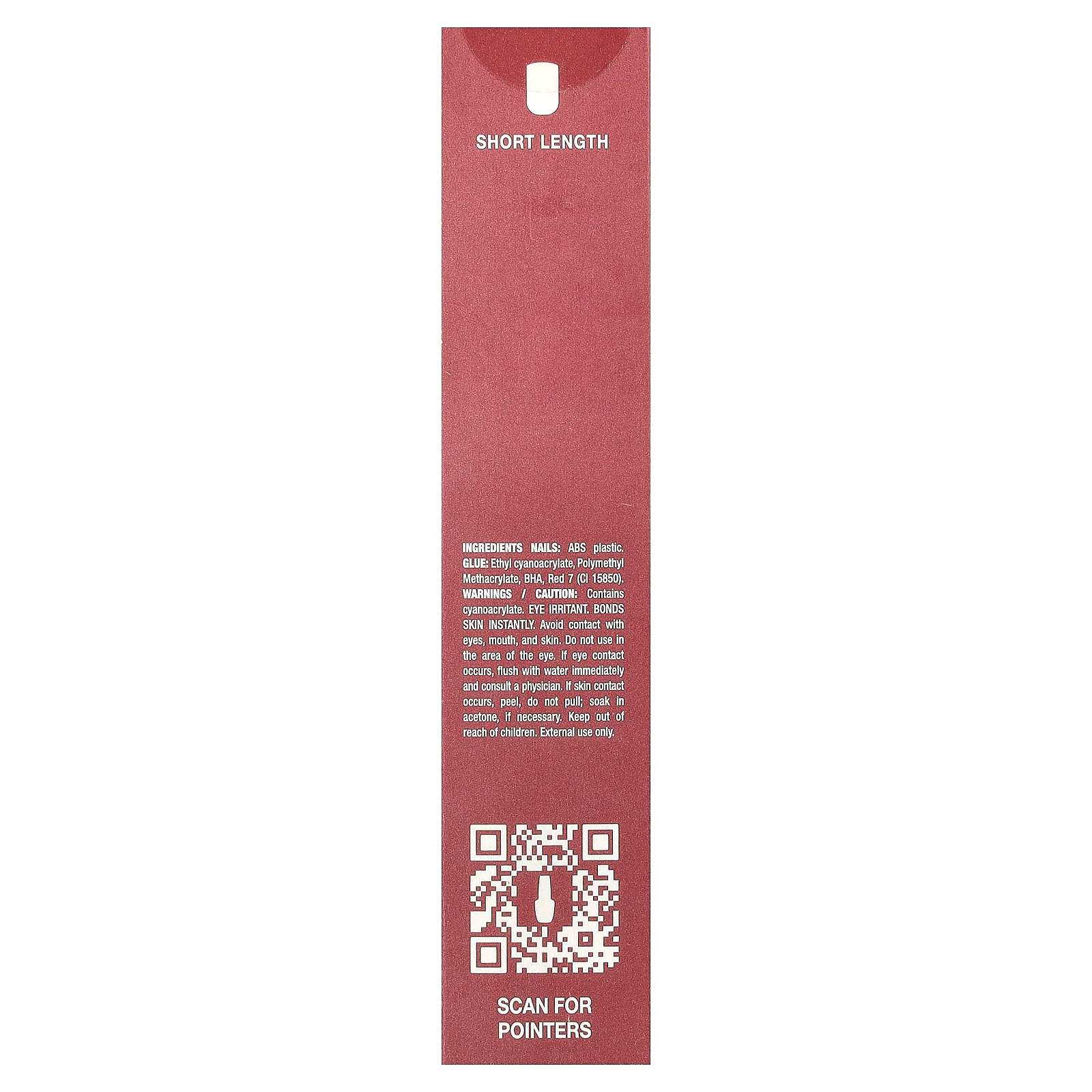 On Point, Instant Press-On Mani, Short Length, Tickle My France-Y, 27 Piece Kit