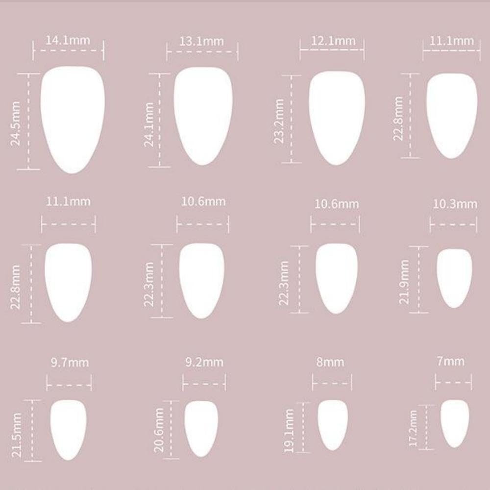 Red French Tip Press on Nails Cherry Fake Nails Short Almond False Nails with…
