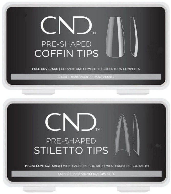 CND Pre-Shaped Coffin Tips and Stiletto Tips 100 Pcs or 360 Pcs. Your Choice
