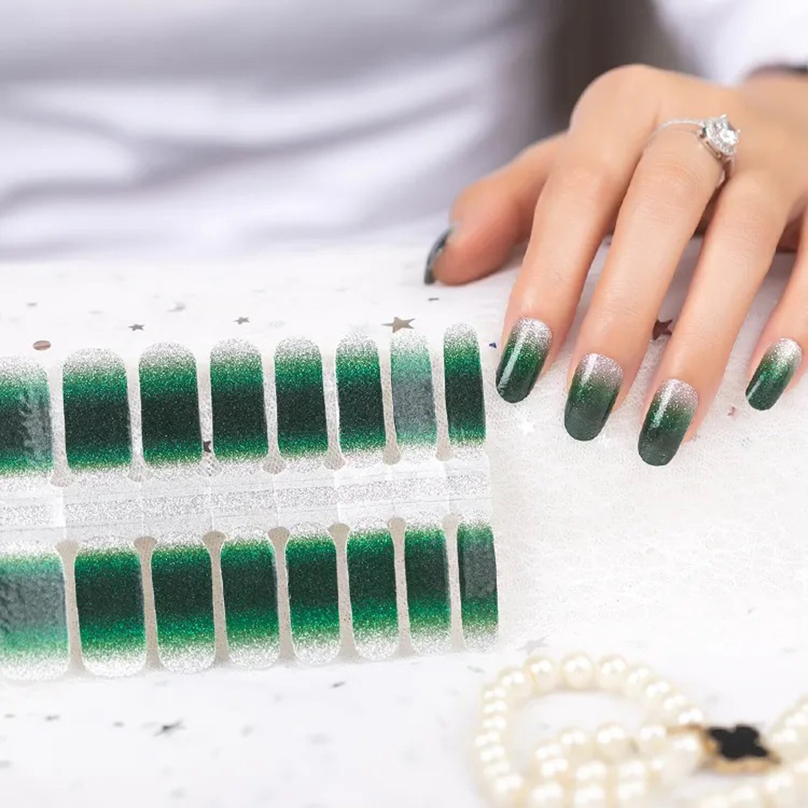 Beautiful B Nail Polish Strips Sprinkle Nail Wraps Nail Stickers 100% Real Nail