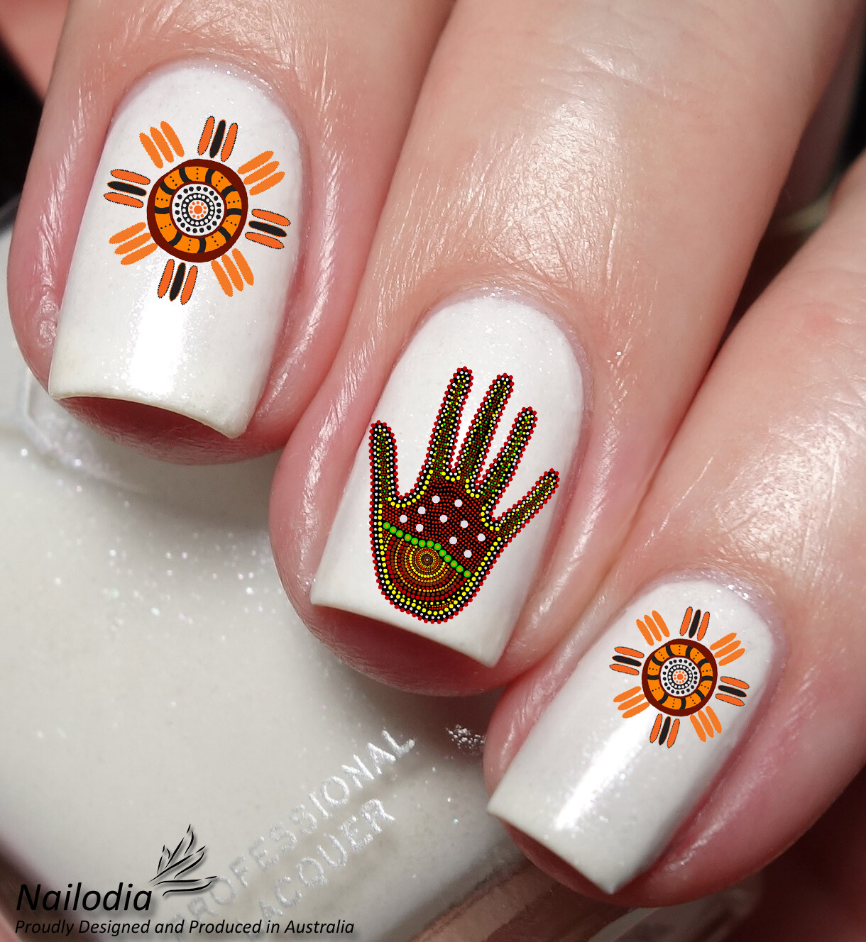 Australia Aboriginals Indigenous Painting Nail Art Decal Sticker