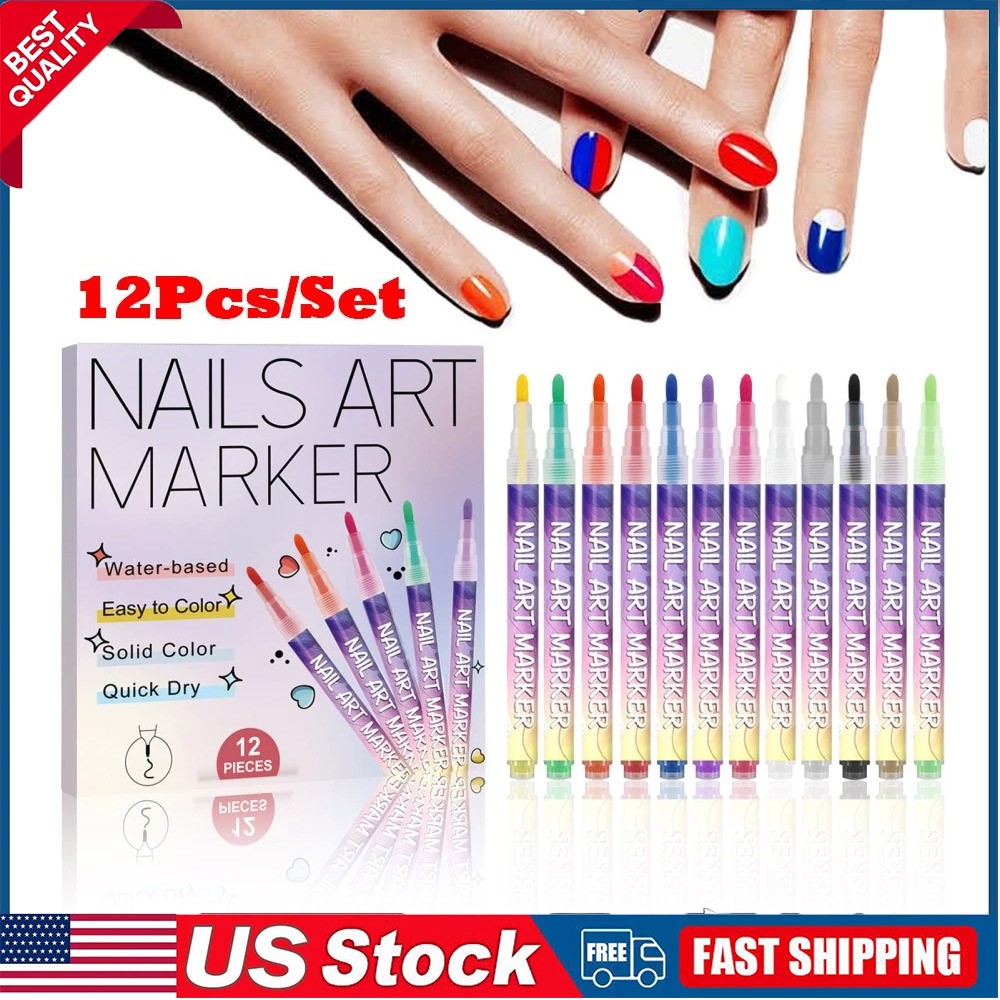 Nail Graffiti Pen for 3D Nail Art DIY Painting Nail Polish Pen Drawing Line ToJQ