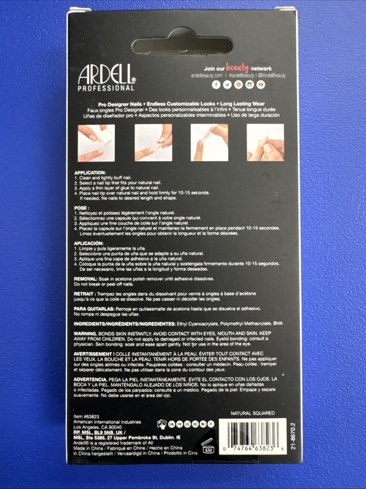 Ardell Professional Nail Addict PREMIUM, 24 Nails – CHOOSE SHADE!
