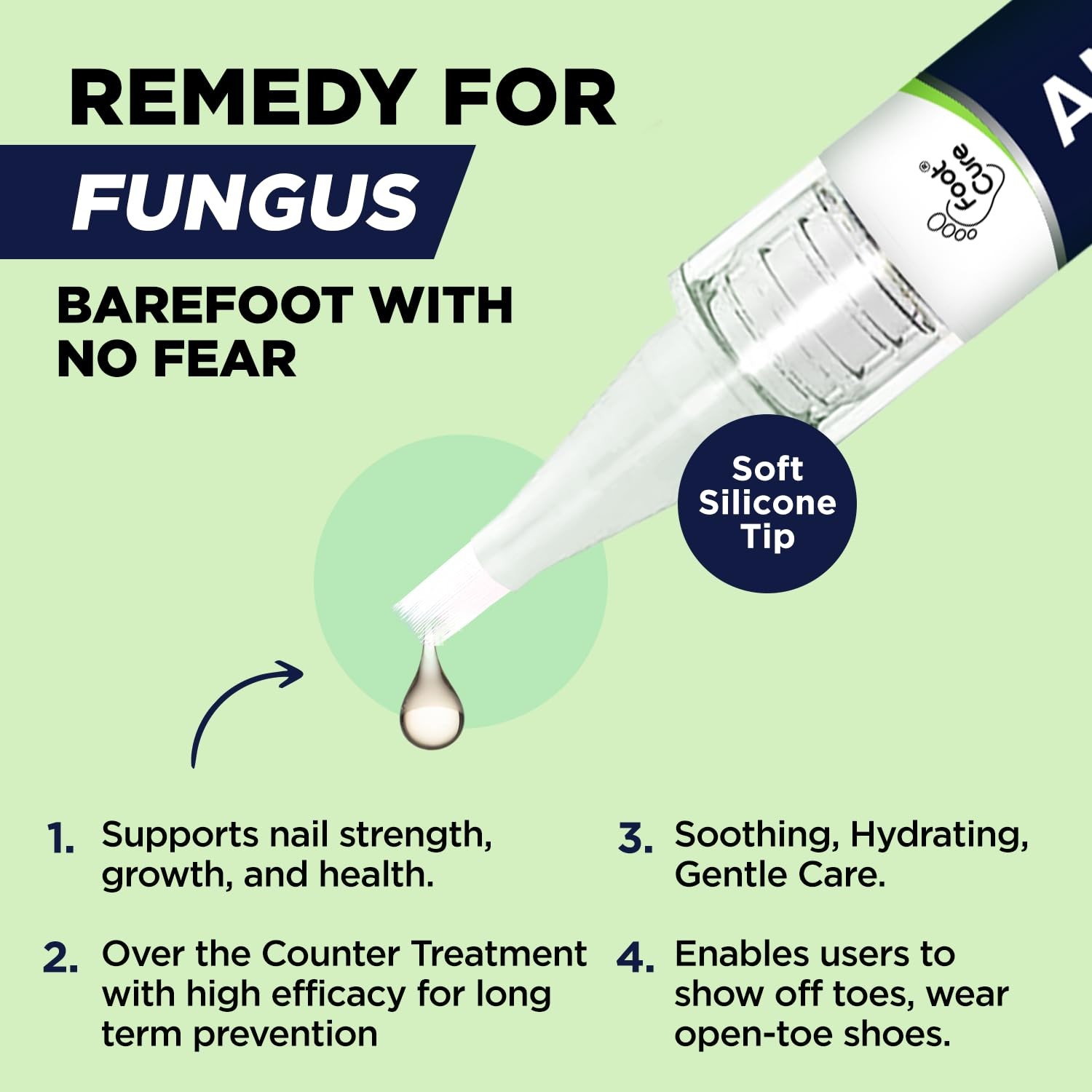 Footcure Antifungal Nail Treatment Pen – Extra 0.1 Fl Oz (Pack of 2), White