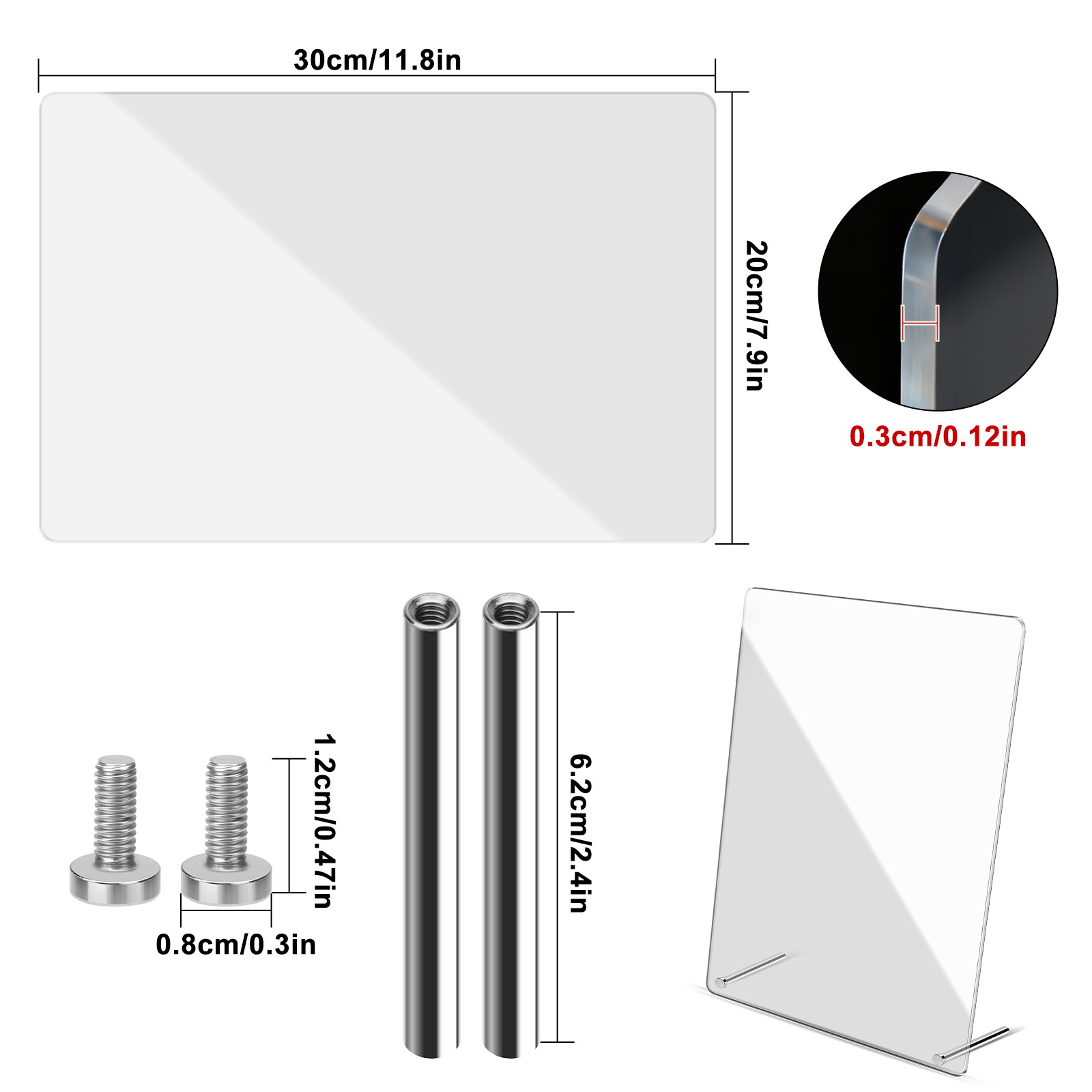 Nail Display Board Transparent Sample Stand Salon Profession Practice Color Show