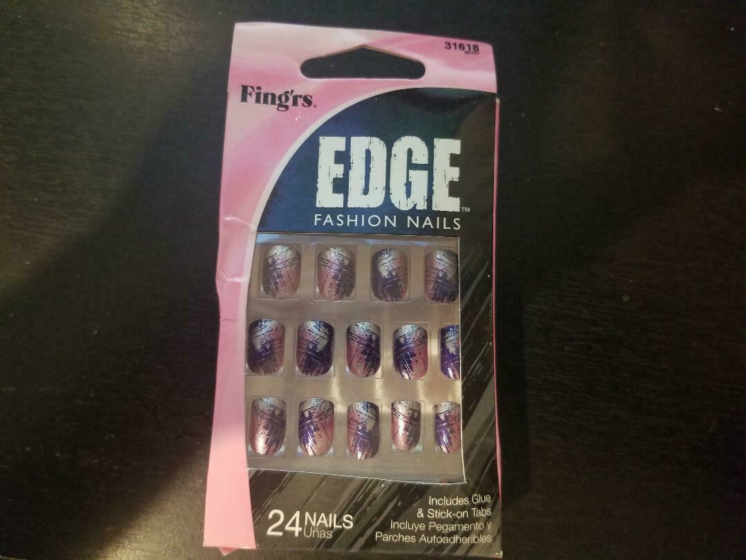 FING’RS EDGE Fashion Nails/Hardcore Nails 24 count (choose ) NO GLUE!!!!
