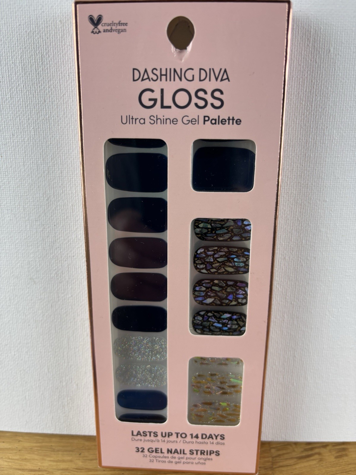 Dashing Diva Gloss Ultra Shine 32 Gel Nail Strips Palette LAPIS LAZULI