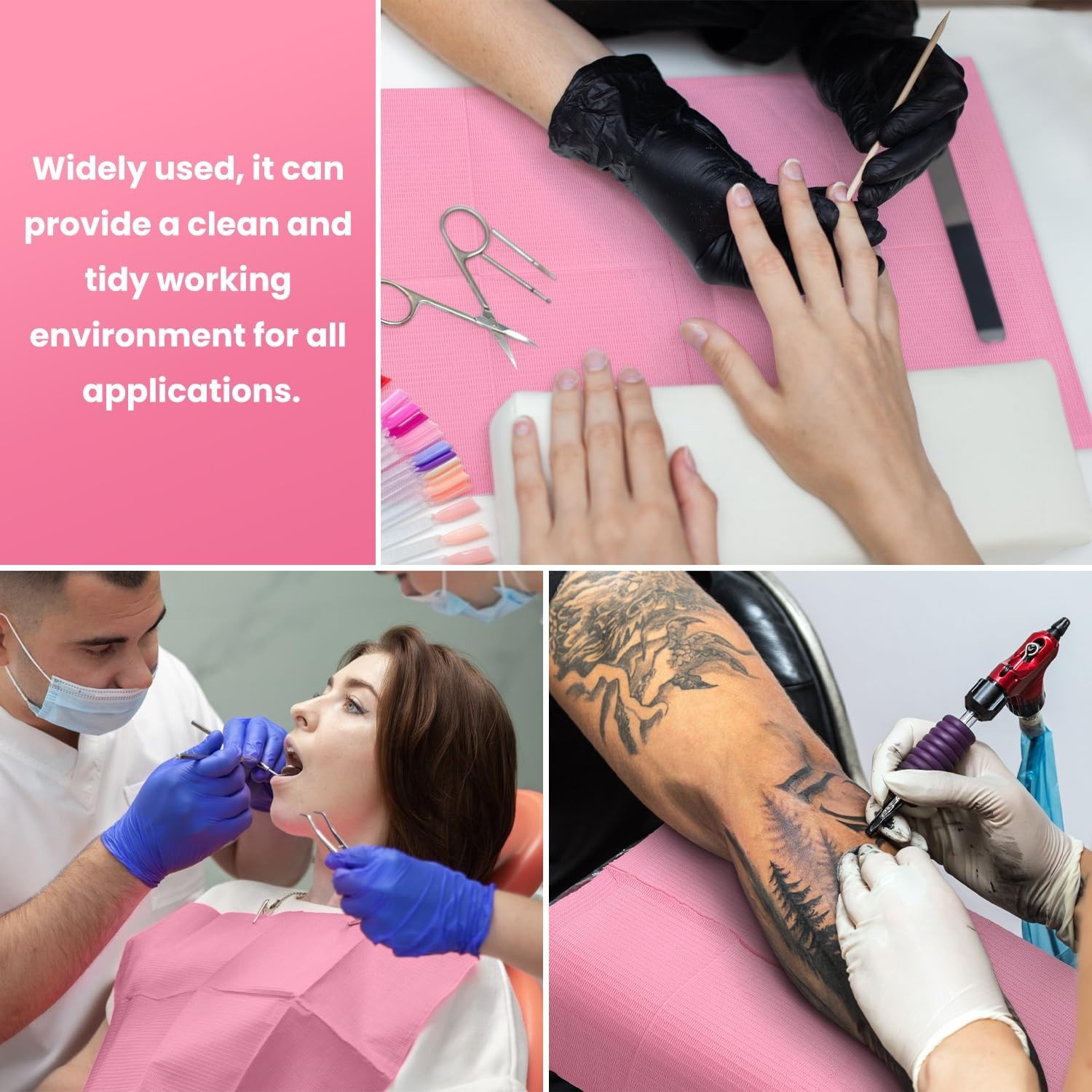 20Pcs Disposable Nail Mats for Table Acrylic Nail Practice Sheet | Fordable N…