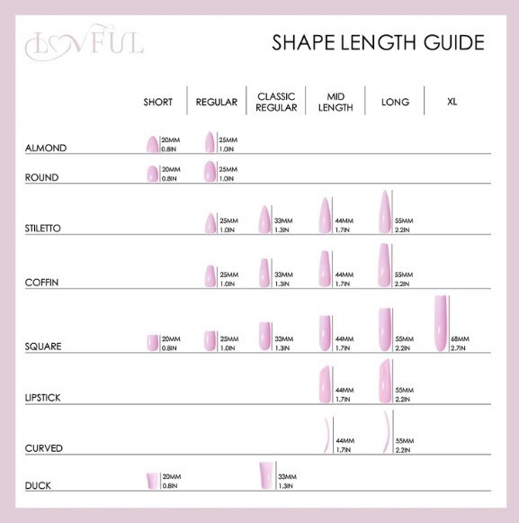 Lovful – Rolling Luxe Handmade Nails H144 (M) – Duck Classic
