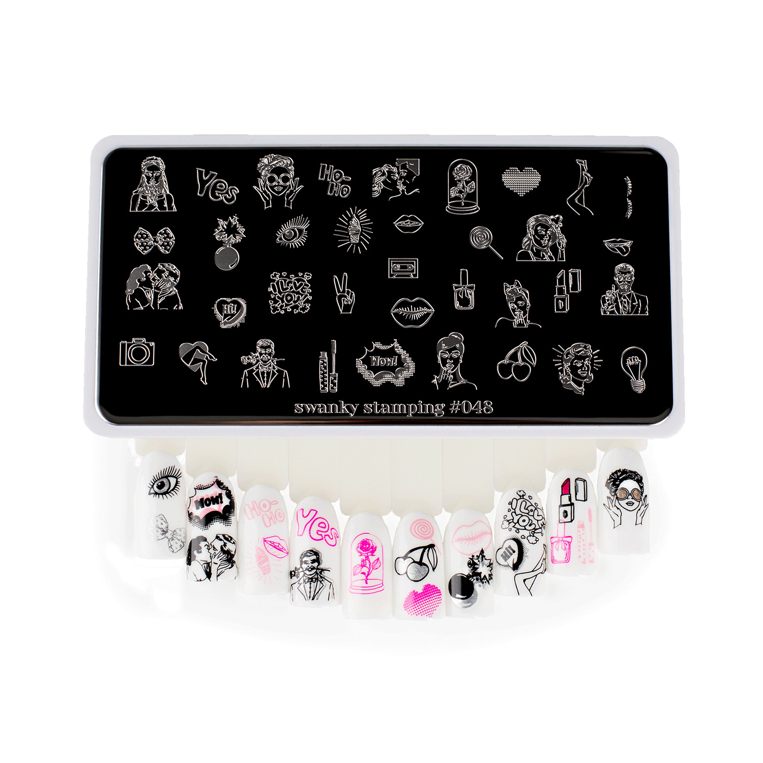 Swanky Stamping People And Lover Nail Stamping Plates 048