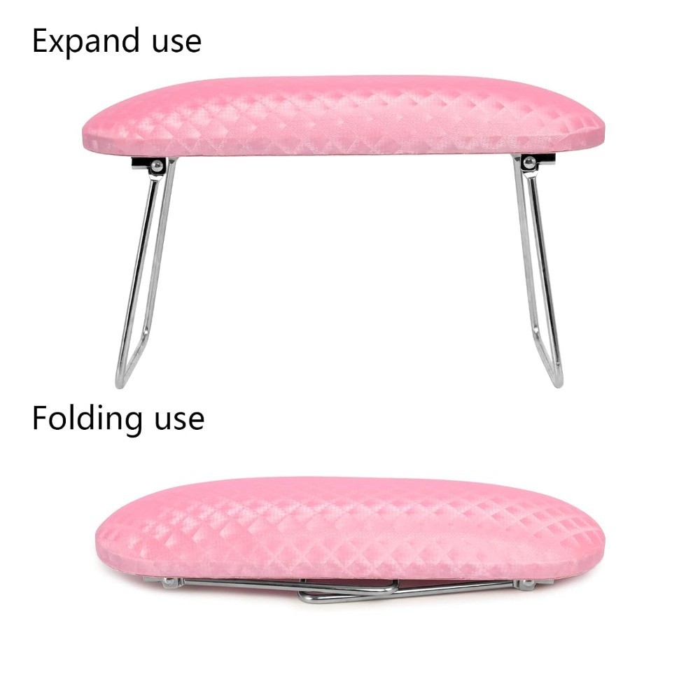 Professional Nail Tech Hand Rest Stand Microfiber Leather Arm Rest Cushion