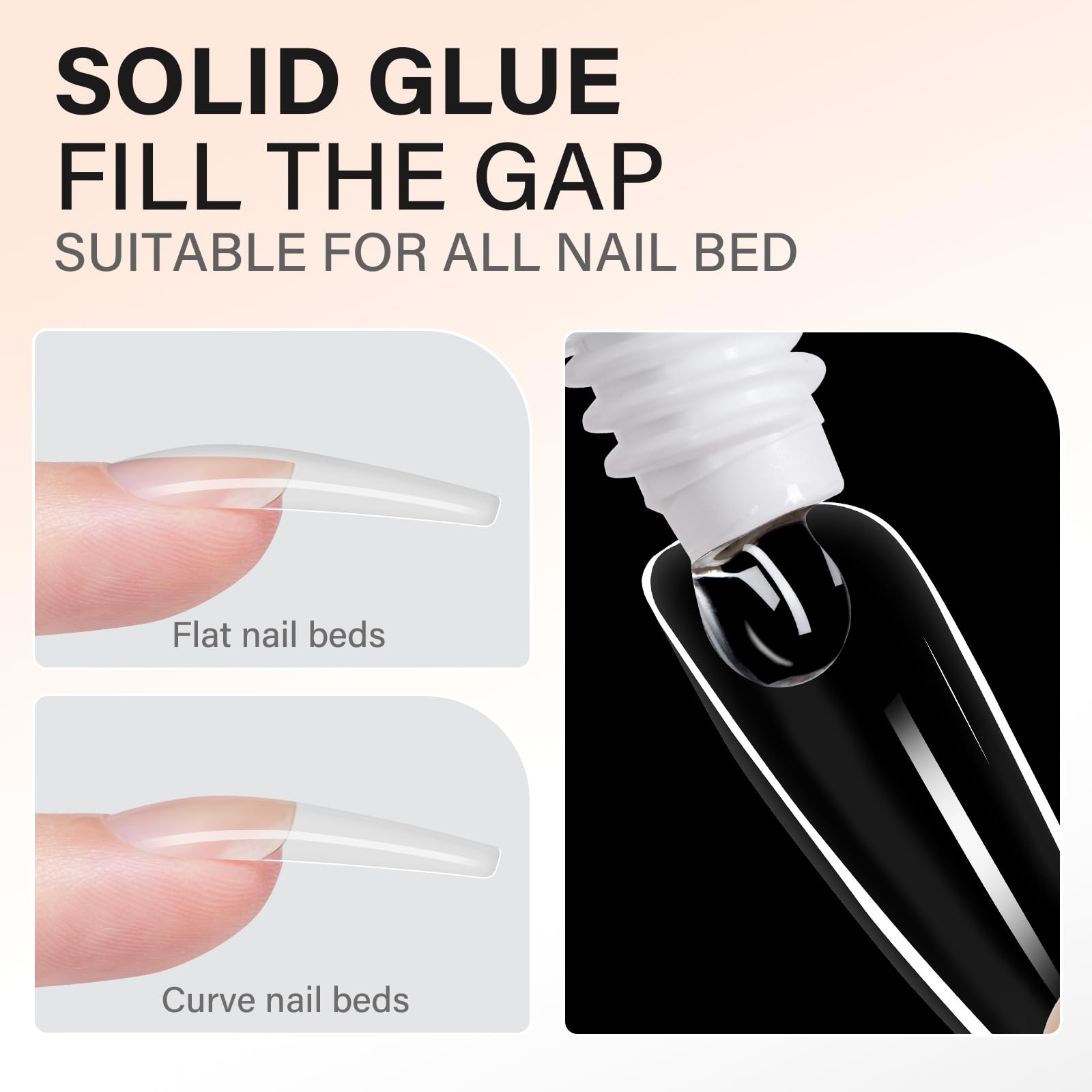 Strong Gel Nail Glue for Acrylic Tips – Long-Lasting 15g UV Curing Required