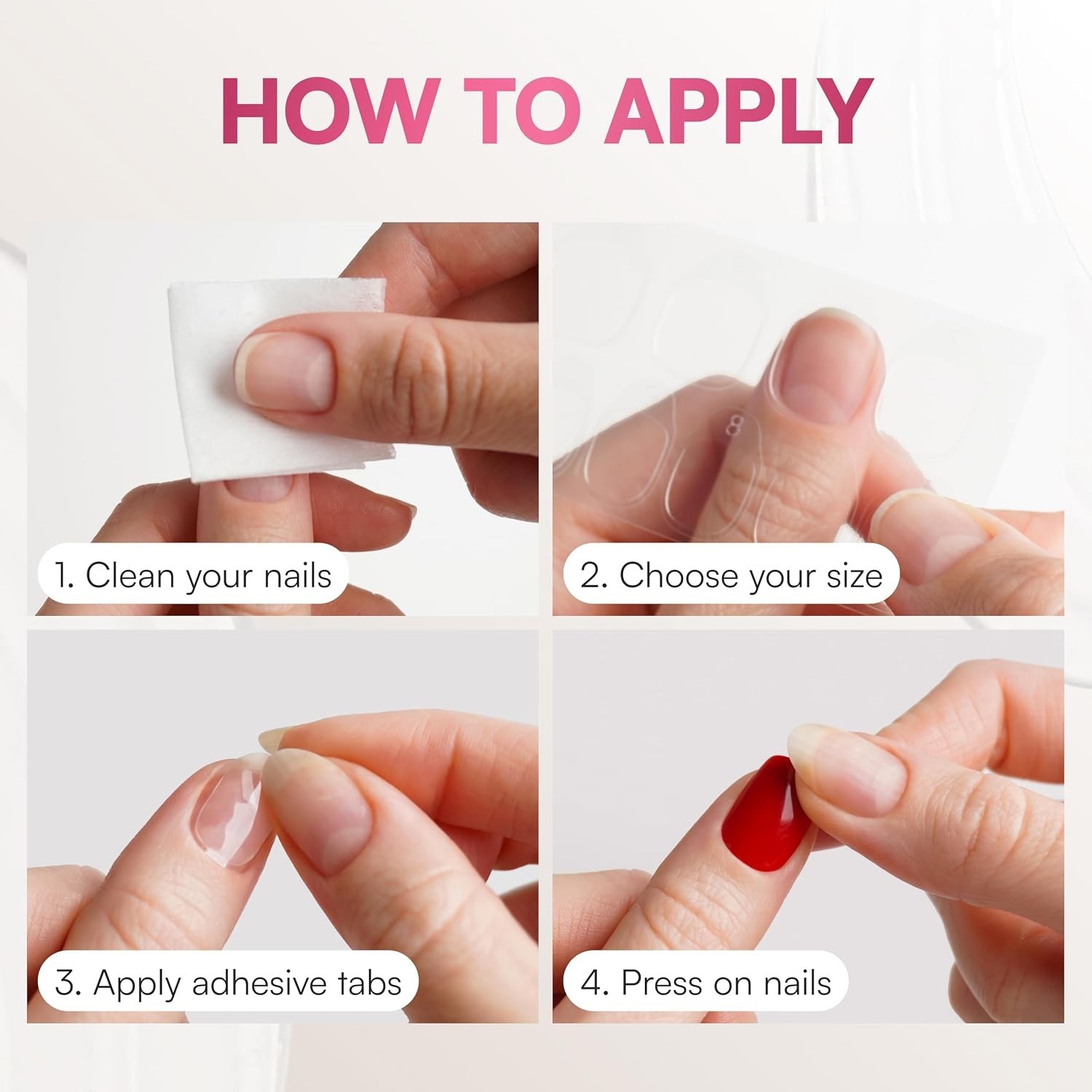 Extra Strong Nail Tabs for Press On Nails – Waterproof, Ultra-Thin Adhesive N…