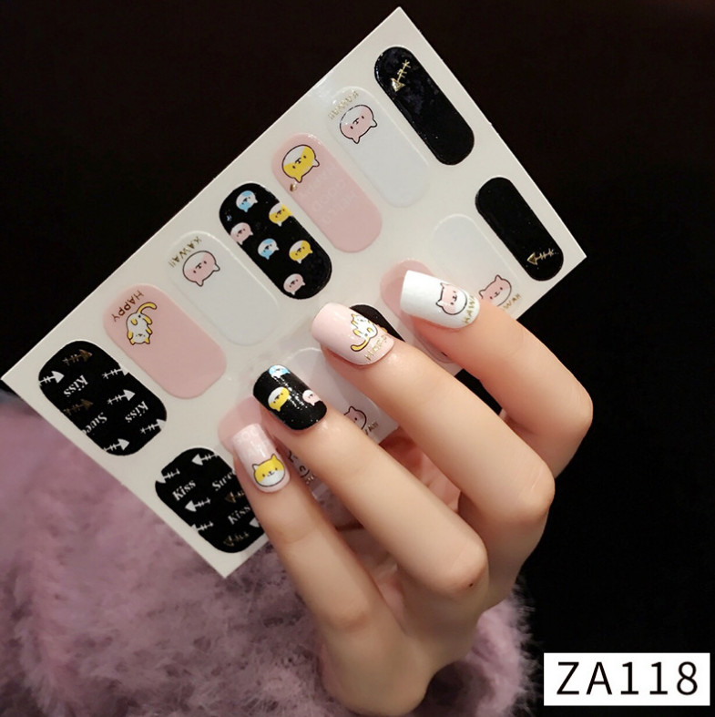 Nail Wraps Leopard Bunny Stickers Polish Manicure Art Self Stick Decor USA NH5