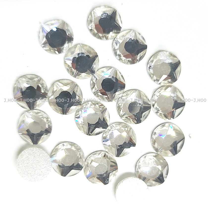 Swarovski 2100 XIRIUS Star Rose Flat Back Crystal Rhinestone No Hotfix Nail Art