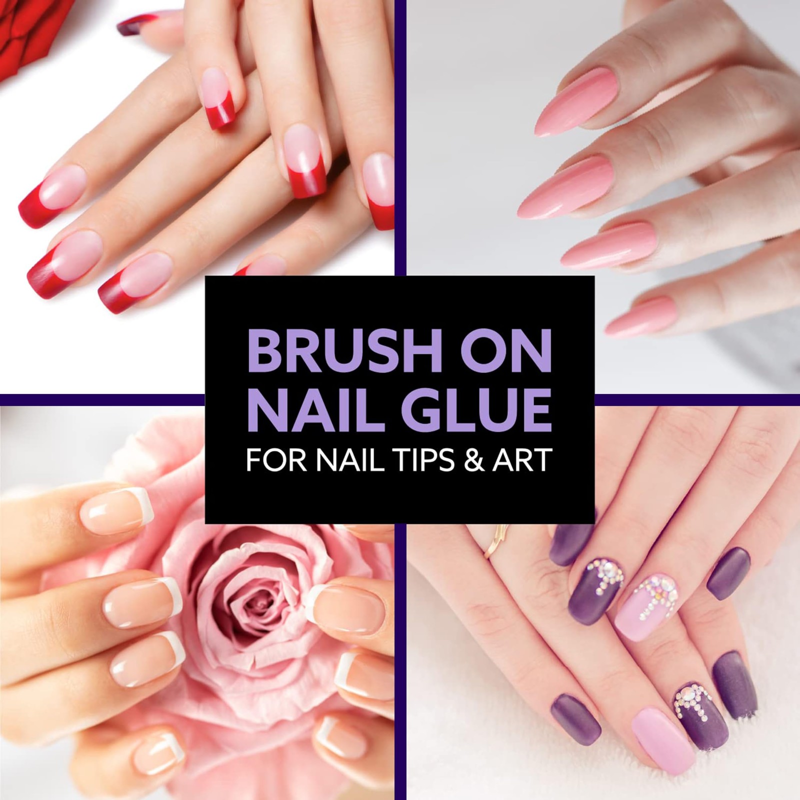 Brush On Nail Glue for Press On Nails, Extra Strong for Acrylic, Waterproof…
