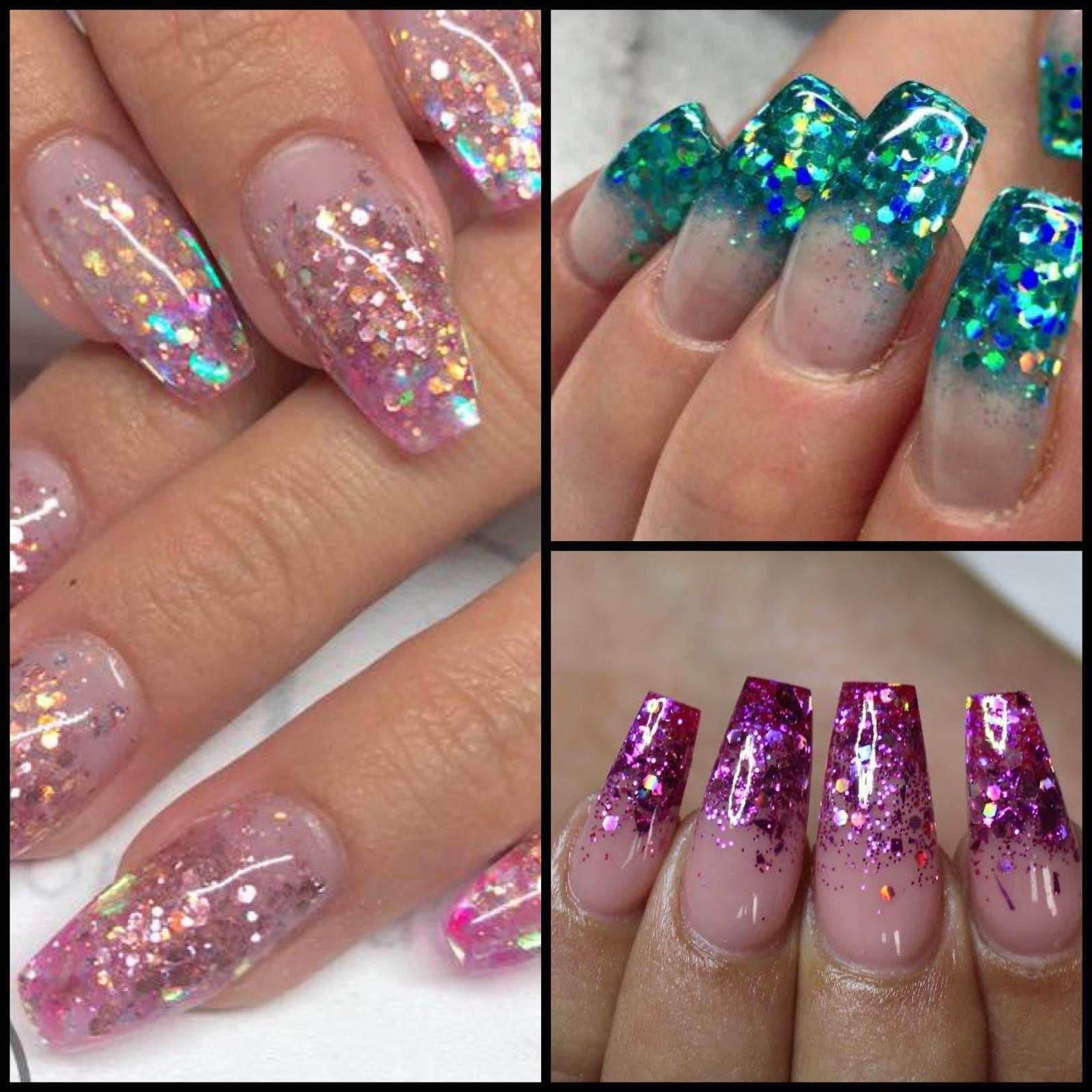 CHUNKY GLITTER MIXED HOLOGRAPHIC MIX Face Body Cosmetic Sequins Sparkly Nail Art