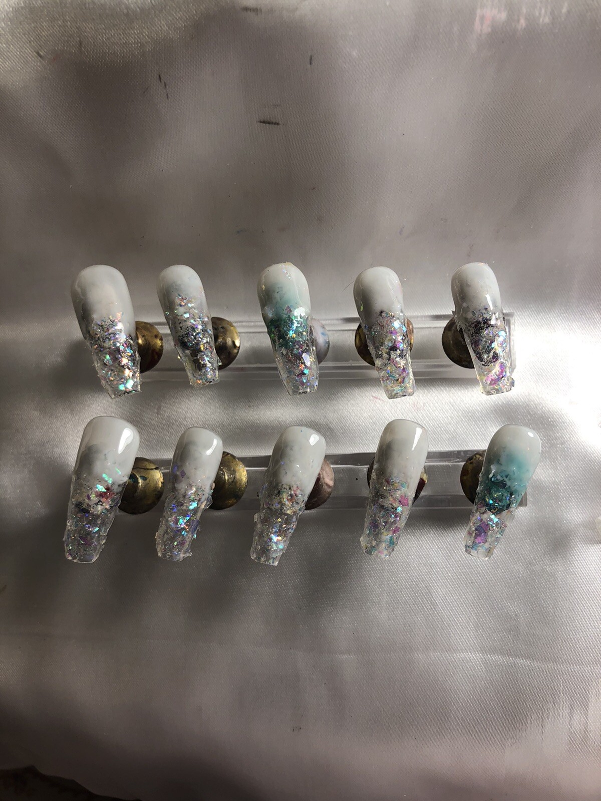 Z NAILZ! Gorgeous set of Handmade Z CLAWZ! Custom Alligator Press On Nails